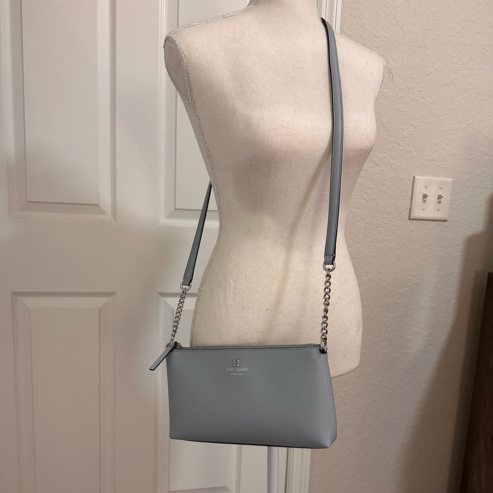 Kate Spade Powder Blue leather cross body.